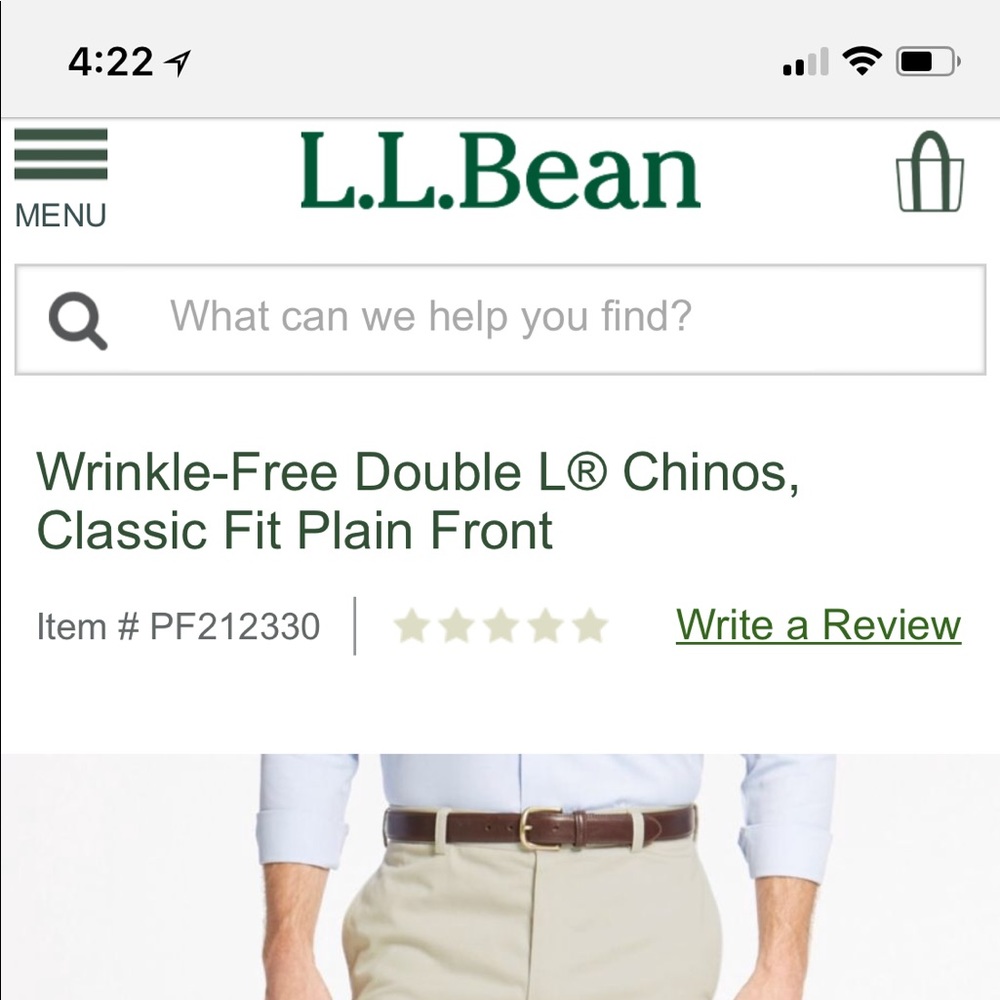 LL Bean Chinos